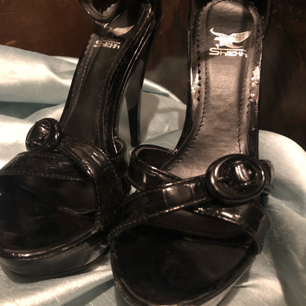 Shekh Black Heels - Size 6